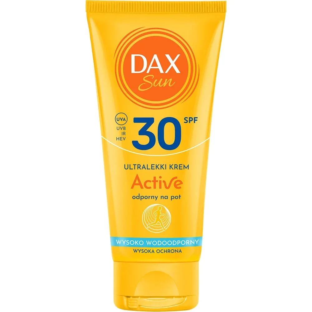 Солнцезащитный крем для лица и тела Dax Sun Active ультралёгкий, SPF 30, устойчивый к поту, 50 мл