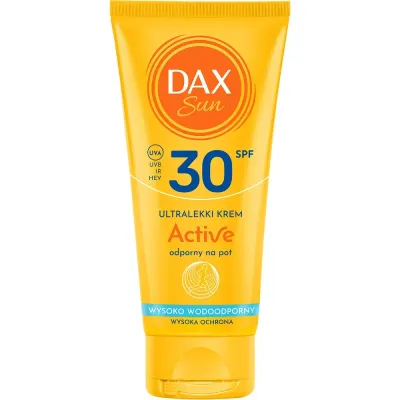 Солнцезащитный крем для лица и тела Dax Sun Active ультралёгкий, SPF 30, устойчивый к поту, 50 мл