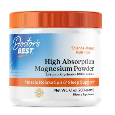 Магний в порошке Doctor's Best High Absorption Magnesium, 200 г