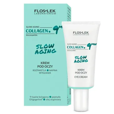 Крем для кожи вокруг глаз Floslek Collagen.9MW Slow Aging подтягивающий, разглаживающий, 30 мл