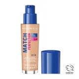 Тональный крем Rimmel Match Perfection с сияющим финишем, SPF 20, оттенок 300 Sand, 30 мл — фото 1