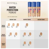 Тональный крем Rimmel Match Perfection с сияющим финишем, SPF 20, оттенок 300 Sand, 30 мл — фото 2