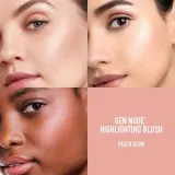 Румяна-хайлайтер bareMinerals Gen Nude Highlighting Blush с сияющим финишем, оттенок Peach Glow, 3,8 г — фото 3