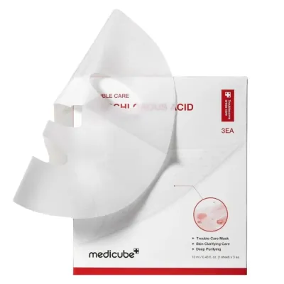 Тканевая маска для лица Medicube Hypochlorous Acid Peel Mask, отшелушивающая, успокаивающая, 3 шт