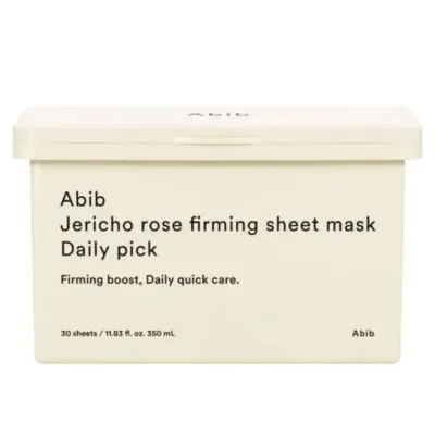 Тканевая маска для лица Abib Jericho Rose Firming Sheet Mask Daily Pick укрепляющая, с иерихонской розой, 30 шт