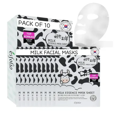 Тканевая маска для лица Esfolio Pure Skin Milk Essence Mask увлажняющая, для сухой и зрелой кожи, 25 мл
