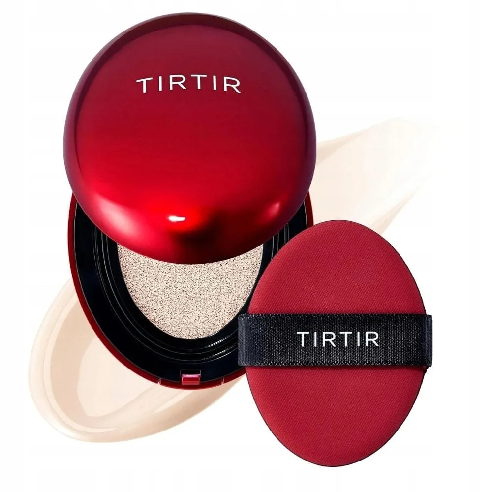 Кушон TIRTIR Mask Fit Red Cushion стойкий, с плотным покрытием, SPF 40 PA++, оттенок 10C Shell