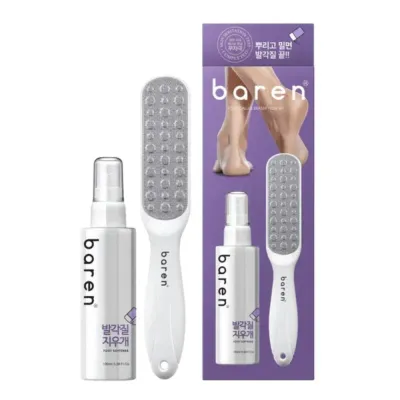 Набор для стоп Baren Foot Softener, спрей для размягчения и пилка
