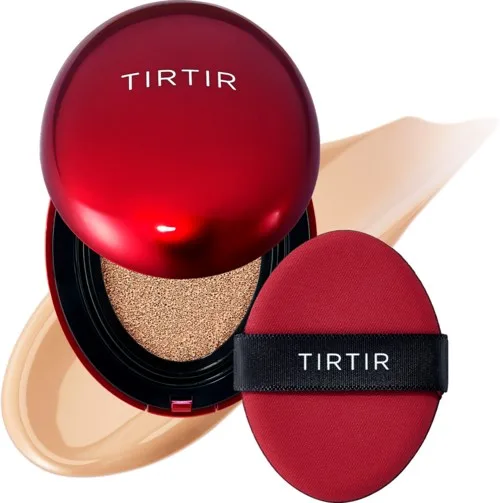 Кушон TIRTIR Mask Fit Red Cushion в мини-формате, стойкий, SPF 40 PA++, оттенок 22N Shell Beige