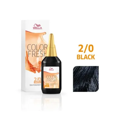 Тонер для волос Wella Professionals Color Fresh, без аммиака, демиперманентный, 75 мл, оттенок 2/0