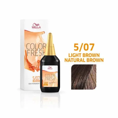 Тонер для волос Wella Professionals Color Fresh, без аммиака, демиперманентный, 75 мл, оттенок 5/07