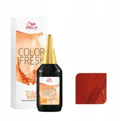 Тонер для волос Wella Professionals Color Fresh, без аммиака, демиперманентный, 75 мл, оттенок 7/44