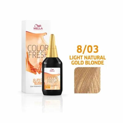 Тонер для волос Wella Professionals Color Fresh, без аммиака, демиперманентный, 75 мл, оттенок 8/03