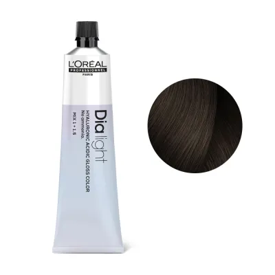 Полуперманентная краска L'Oreal Professionnel Dia Light, с кислым pH, 60 мл, оттенок 6.8