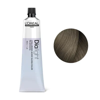Полуперманентная краска L'Oreal Professionnel Dia Light, с кислым pH, 60 мл, оттенок 7.01