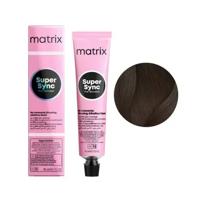 Тонер для волос Matrix Super Sync Pre-Bonded, 90 мл, оттенок 4N