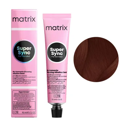 Тонер для волос Matrix Super Sync Pre-Bonded, 90 мл, оттенок Pre-Bonded, krem do koloryzacji ton w ton, 6BR/6.56