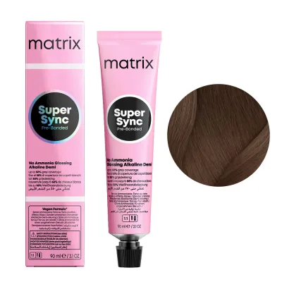 Тонер для волос Matrix Super Sync Pre-Bonded, 90 мл, оттенок Pre-Bonded, krem do koloryzacji ton w ton, 6A/6.1