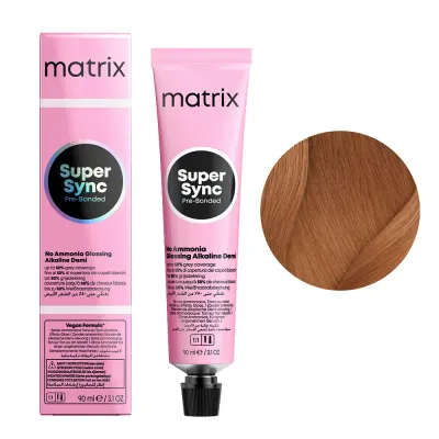 Тонер для волос Matrix Super Sync Pre-Bonded, 90 мл, оттенок Pre-Bonded, krem do koloryzacji ton w ton, 8BC/8.54