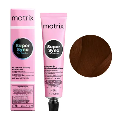 Тонер для волос Matrix Super Sync Pre-Bonded, 90 мл, оттенок Pre-Bonded, krem do koloryzacji ton w ton, 6BC/6.54
