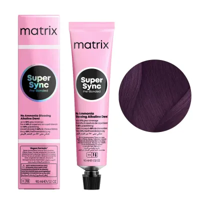 Тонер для волос Matrix Super Sync Pre-Bonded, 90 мл, оттенок Pre-Bonded, krem do koloryzacji ton w ton, 5VV/5.22