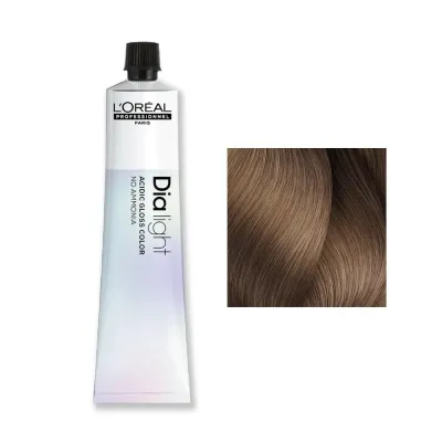 Полуперманентная краска L'Oreal Professionnel Dia Light, с кислым pH, 50 мл, оттенок koloryzacja ton w ton o odczynie kwasowym, 8.28