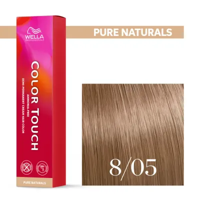 Тонирующий крем для волос Wella Professionals Color Touch, без аммиака, 60 мл, оттенок 8/05