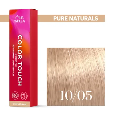 Тонирующий крем для волос Wella Professionals Color Touch, без аммиака, 60 мл, оттенок 10/05