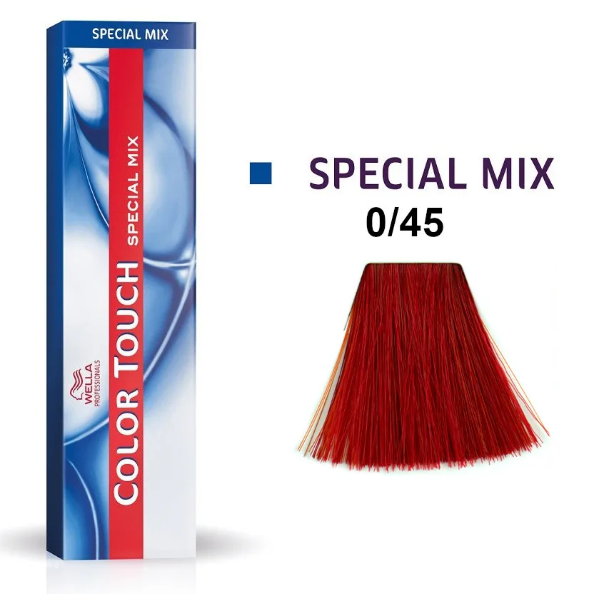 Тонирующий крем для волос Wella Professionals Color Touch, без аммиака, 60 мл, оттенок 0/45