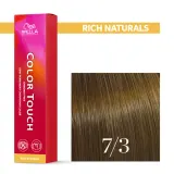 Тонирующий крем для волос Wella Professionals Color Touch, без аммиака, 60 мл, оттенок 7/3 — фото 1