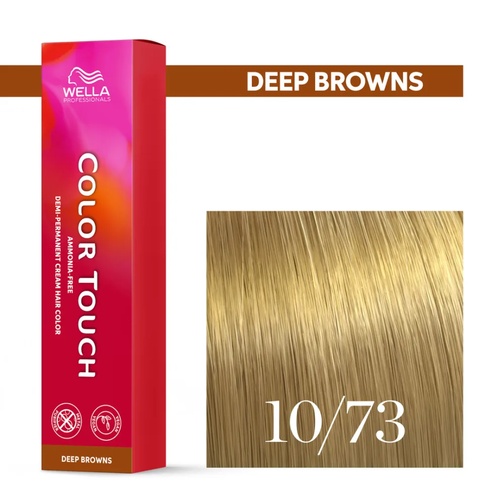 Тонирующий крем для волос Wella Professionals Color Touch, без аммиака, 60 мл, оттенок 10/73