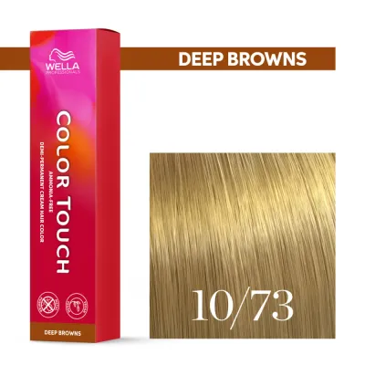 Тонирующий крем для волос Wella Professionals Color Touch, без аммиака, 60 мл, оттенок 10/73