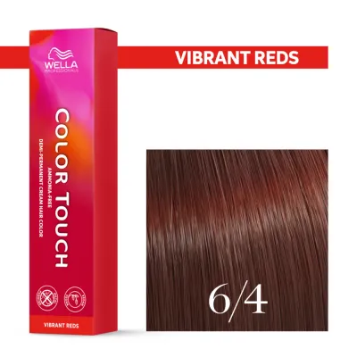 Тонирующий крем для волос Wella Professionals Color Touch, без аммиака, 60 мл, оттенок 6/4