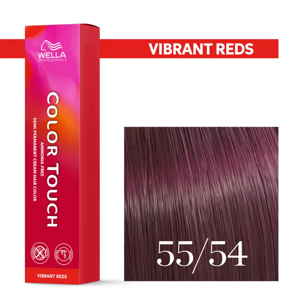 Тонирующий крем для волос Wella Professionals Color Touch, без аммиака, 60 мл, оттенок 55/54