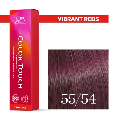 Тонирующий крем для волос Wella Professionals Color Touch, без аммиака, 60 мл, оттенок 55/54