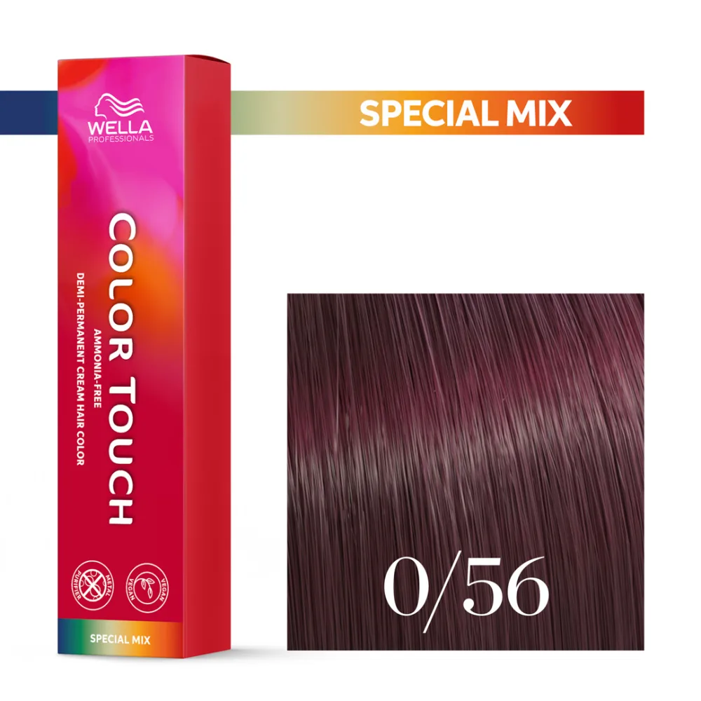 Тонирующий крем для волос Wella Professionals Color Touch, без аммиака, 60 мл, оттенок 0/56