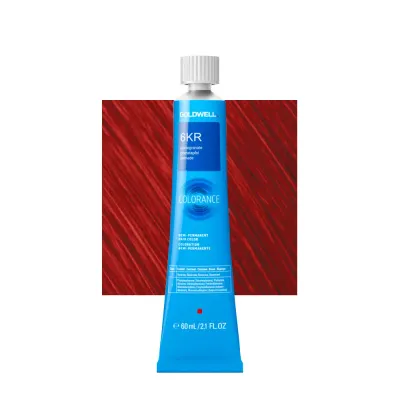 Полуперманентная краска для волос Goldwell Colorance Color Infuse, без аммиака, 60 мл, оттенок 6KR
