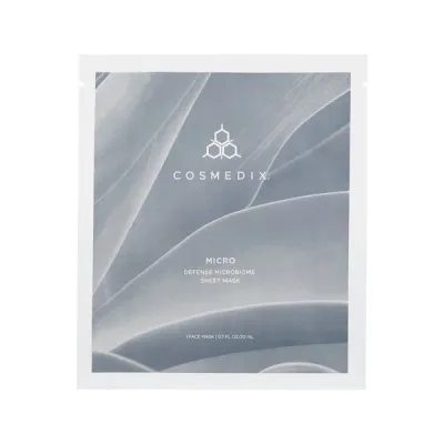 Тканевая маска для лица Cosmedix Micro Defense Microbiome Sheet Mask с пребиотиками, 1 шт, 20 мл