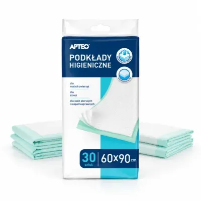 Гигиенические пелёнки Apteo, 5 слоёв, 60 x 90 см, 30 шт