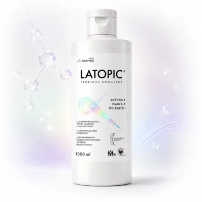 Эмульсия для ванны Latopic Probiotic Emollient, для атопичной и сухой кожи, 1000 мл