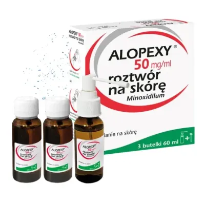 Раствор миноксидила Pierre Fabre Alopexy 5%, для наружного применения, 3 флакона по 60 мл