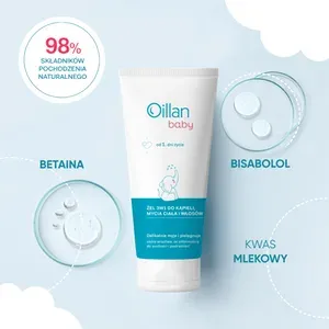 Гель для купания Oillan Baby 3 в 1, для тела и волос, детский, 200 мл