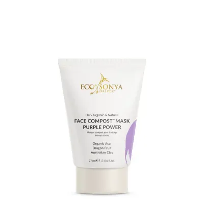 Кремовая маска для лица Eco by Sonya Face Compost Purple Power Mask детокс, осветляющая, 75 мл