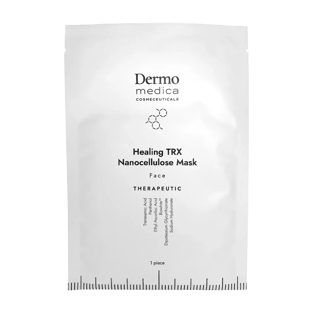 Тканевая маска для лица Dermomedica Healing Mask из наноцеллюлозы, для раздражённой кожи после процедур