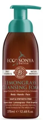 Очищающая пенка для лица и тела Eco by Sonya Lemongrass Cleansing Foam с лемонграссом, для проблемной кожи, 375 мл