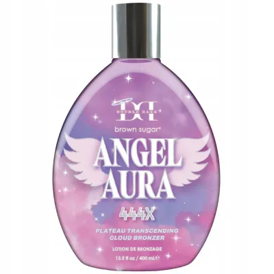 Крем-бронзер для солярия Brown Sugar Double Dark Angel Aura 444X, со светоотражающими частицами, 400 мл