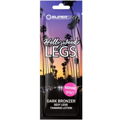 Бронзер для ног SuperTan California Hollywood Legs, с термоэффектом, для солярия, 5 саше по 10 мл
