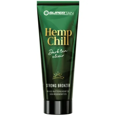 Бронзер для солярия SuperTan Hemp Chill, интенсивный, восстанавливающий, 200 мл