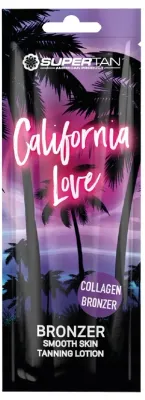 Бронзер для солярия SuperTan California Love, с коллагеном и маслом ши, 3 саше по 15 мл