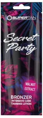 Бронзер для солярия SuperTan California Secret Party, с экстрактом грецкого ореха, 10 саше по 15 мл